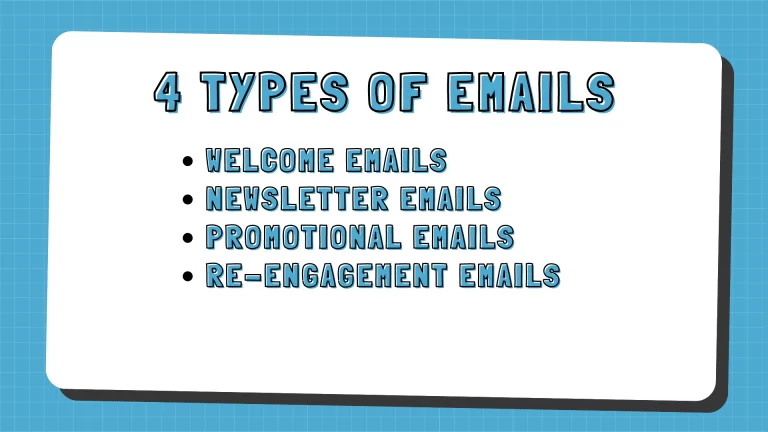 4 types of email marketing