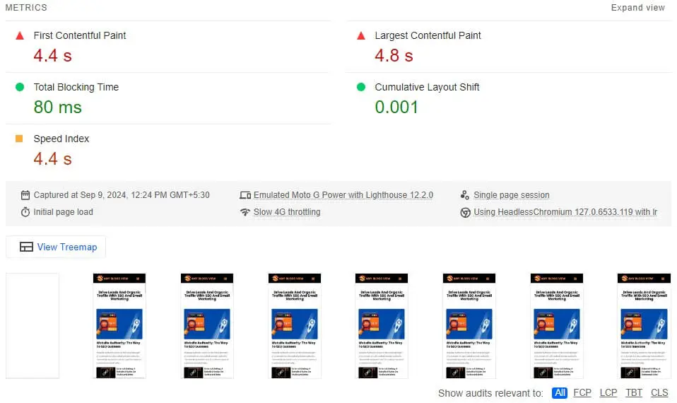 core web vitals metrics