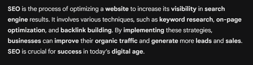 keyword stuffing example