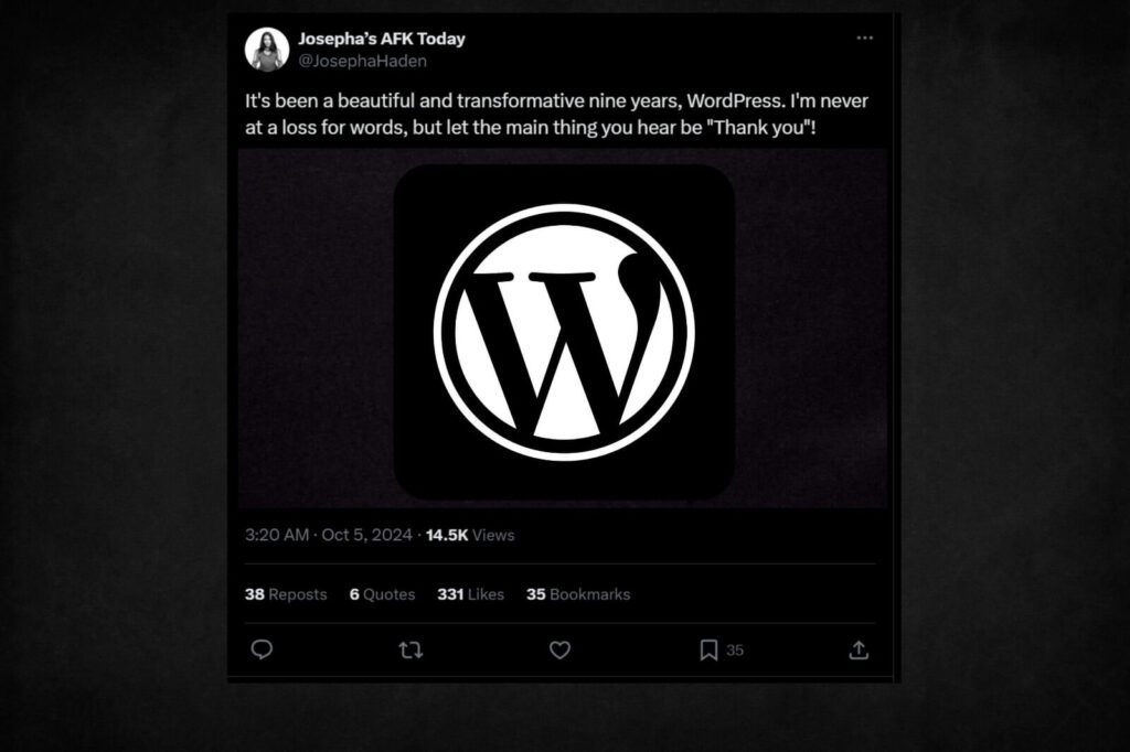 Josepha Haden resigns from wordpress